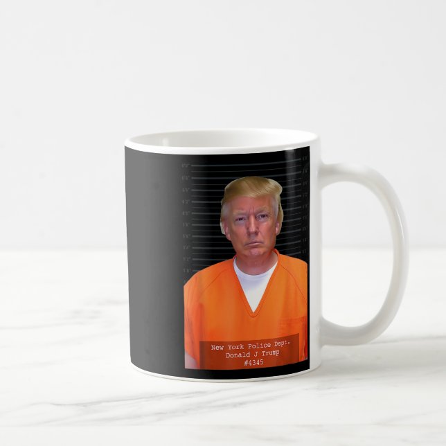 Trump Mugg Shot Range Jumpdrädräkt Parody Behind P (Höger)