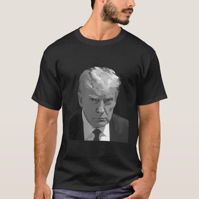 Trump Mugg Shot T Shirt (Framsida)
