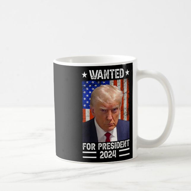 Trump Mugg-slang som önskas för USA President 2024 Kaffemugg (Höger)