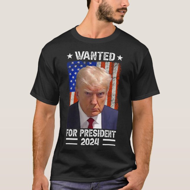 Trump Mugg-slang som önskas för USA President 2024 T Shirt (Framsida)
