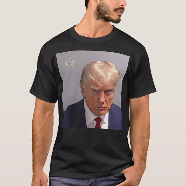 Trump Mugshot 2024 Donald Trump Arrested Indict T Shirt (Framsida)
