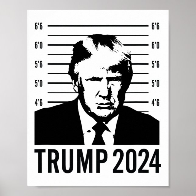 Trump Mugshot 2024 President Poster (Framsidan)