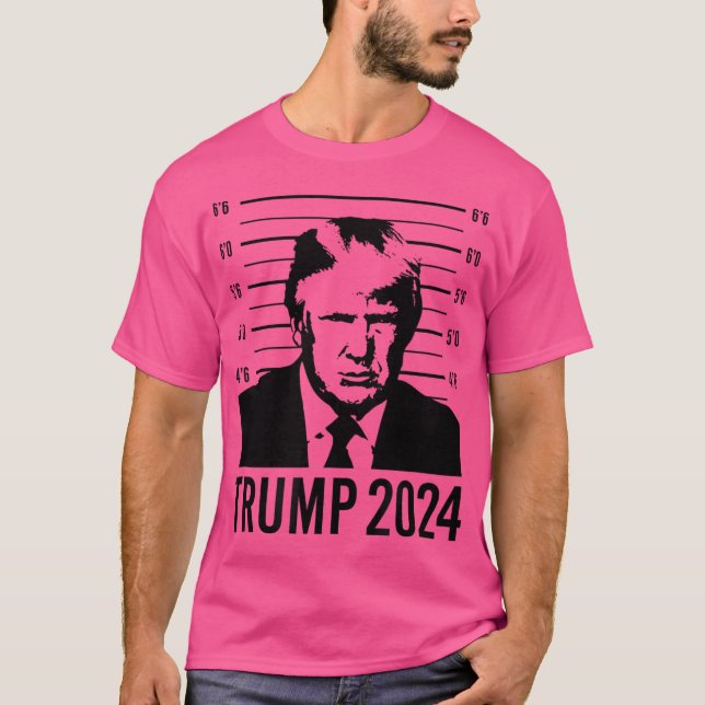 Trump Mugshot 2024 President T Shirt (Framsida)