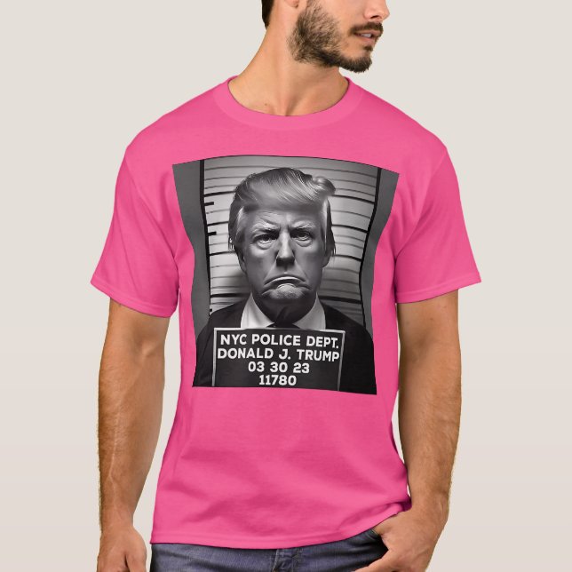 Trump Mugshot 2024 President T Shirt (Framsida)