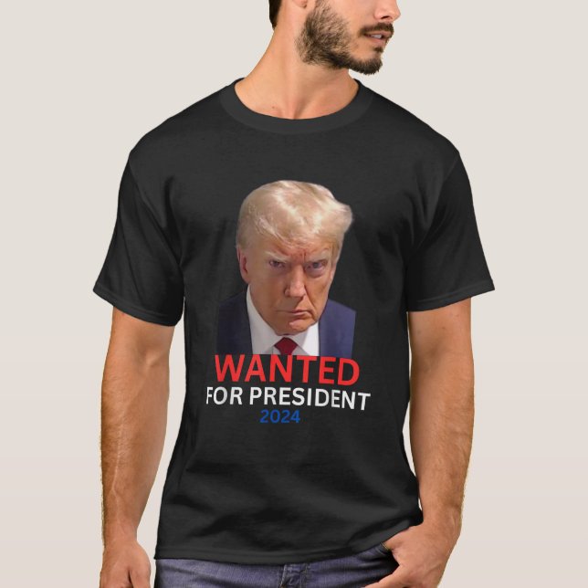 Trump Mugshot 2024 T Shirt (Framsida)