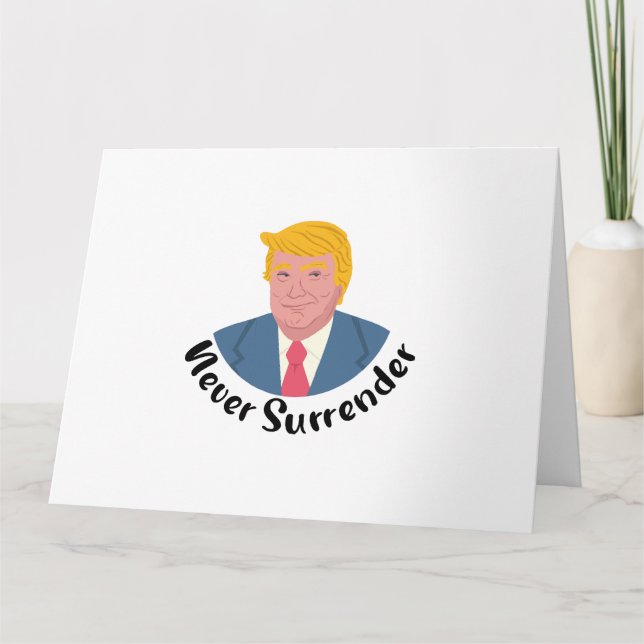 Trump Mugshot Aldrige Överge Kort (Framsida)