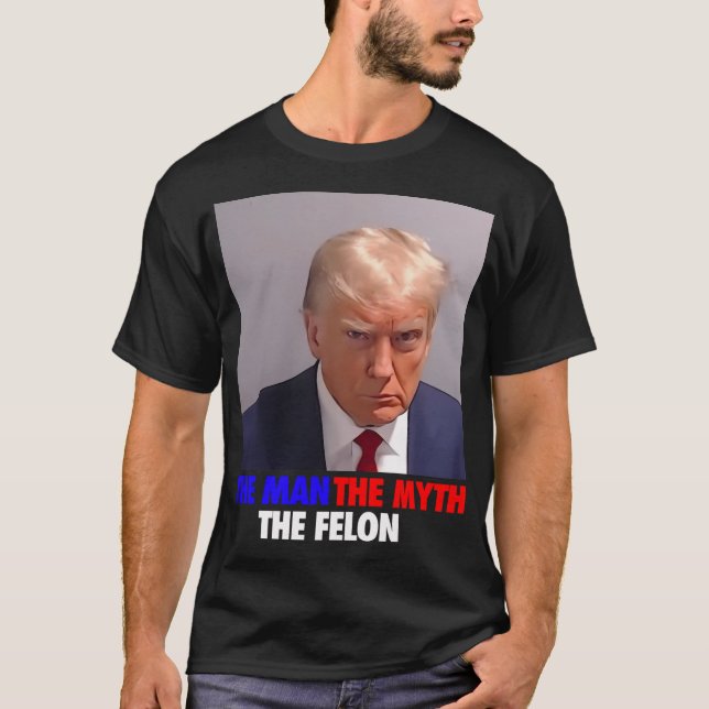 Trump Mugshot Donald Trump Mugshot Donald Trump in T Shirt (Framsida)