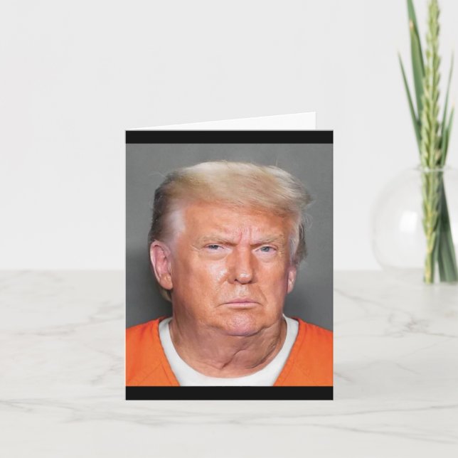 Trump Mugshot Kort (Framsida)