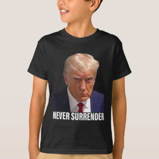 Trump Mugshot överger aldrig Manar Women T Shirt
