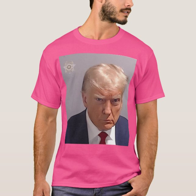 Trump Mugshot Shirt T (Framsida)