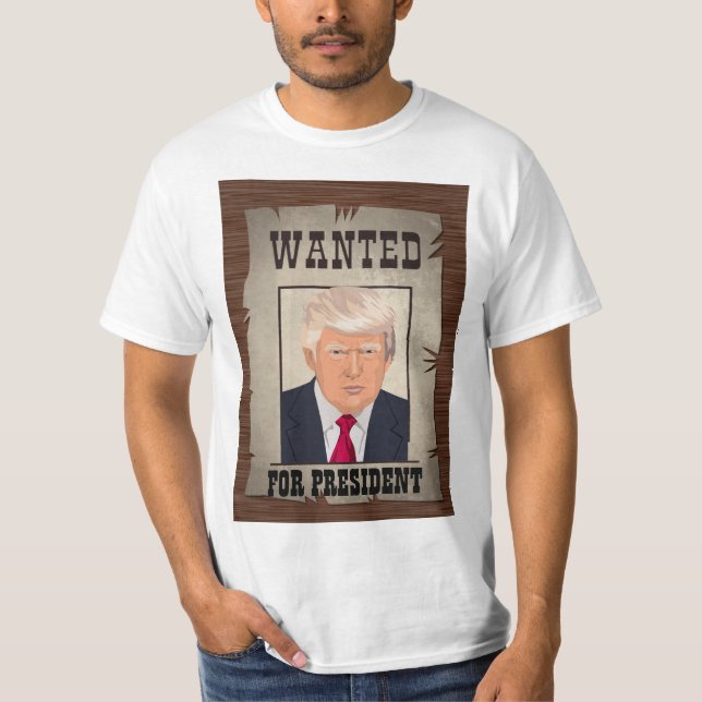 TRUMP MUGSHOT VILLE HA VARIT FÖR PRESIDENT 2024 T SHIRT (Framsida)