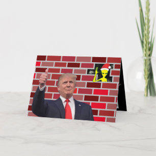 Trump muren jul helgkort