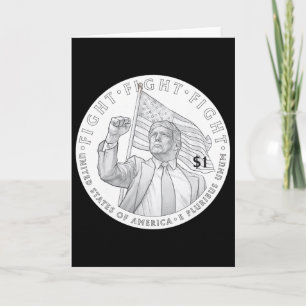Trump-mynt en dollar _1 kort
