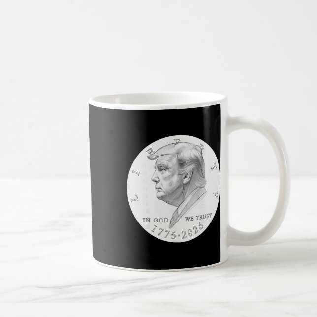 Trump Mynt En Dollar Kaffemugg (Höger)