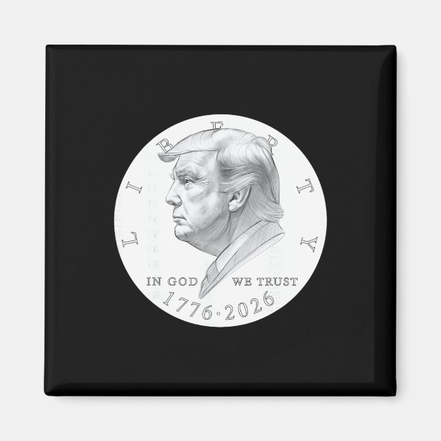 Trump-mynt en dollar magnet (Framsidan)