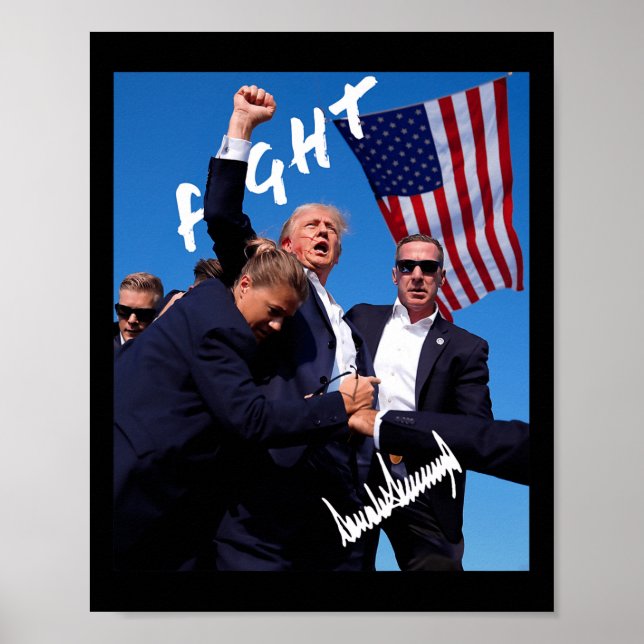 Trump Namnteckning Edition Poster (Framsidan)
