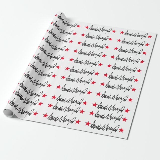 Trump-Namnteckning Presentpapper (Utrullad)