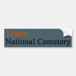 Trump National Cemetery - Steel Blue-Orange Bildekal