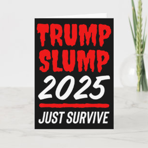 Trump Nedgång 2025 Överleva - Blodröd Aktiemarknad Kort
