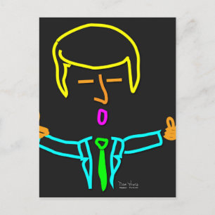 Trump Neon Vykort