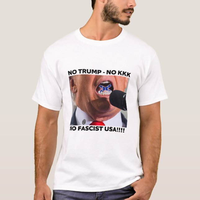 TRUMP "NO FASCIST USA" SHIRT T SHIRT (Framsida)