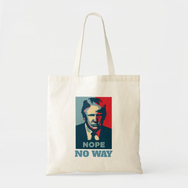Trump no Way Tote Bag Tygkasse (Framsidan)
