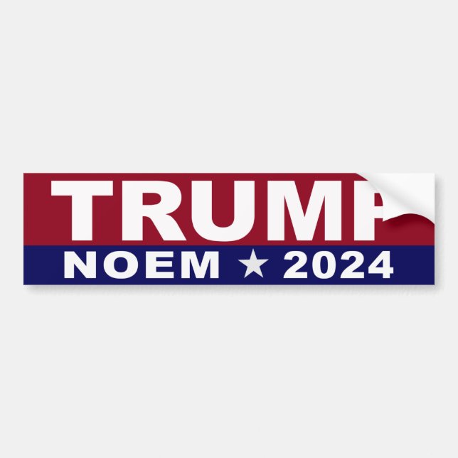 Trump-nod 2024 Bumper-etikett Bildekal (Framsidan)