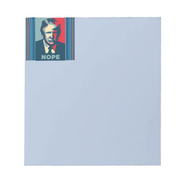 Trump Nope-Anteckningsblock Anteckningsblock (Framsida)