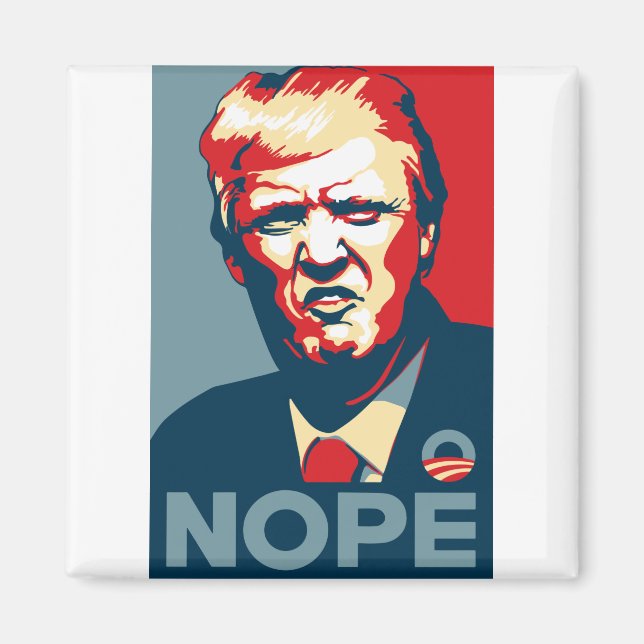 Trump Nope art Magnet (Framsidan)