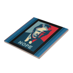 Trump Nope Ceramic Tile Kakelplatta