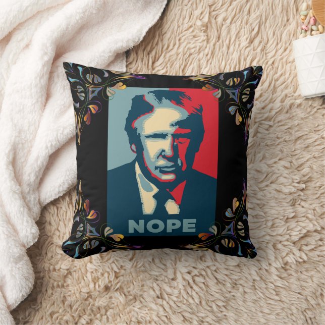 Trump Nope Dekorativ kudde (Filt)