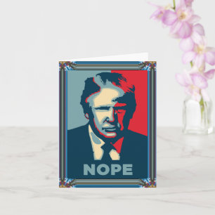 Trump Nope-gratulationskort Kort