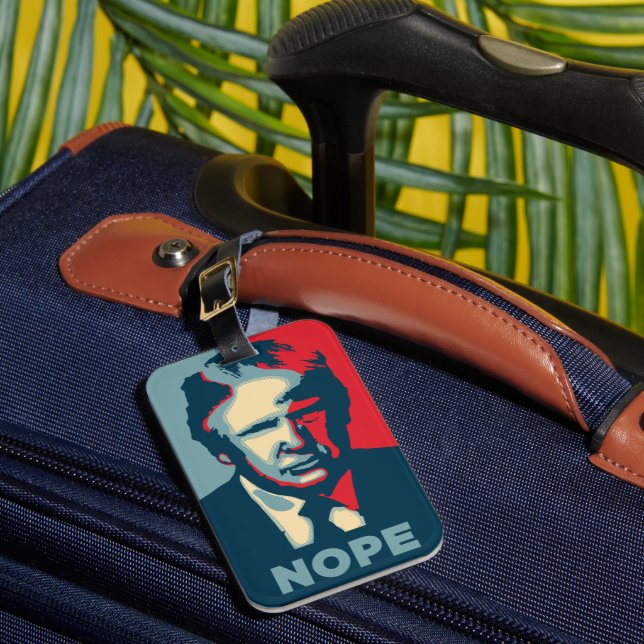 Trump Nope Luggage Tag Bagagebricka (Framsida Insitu 1)