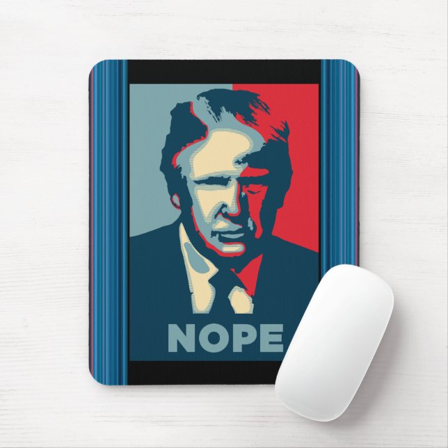 Trump Nope Mouse Pad Musmatta (Med mus)