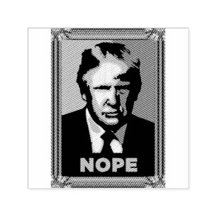 Trump Nope Self-Inking Rubber Frimärke Självfärgande Stämpel