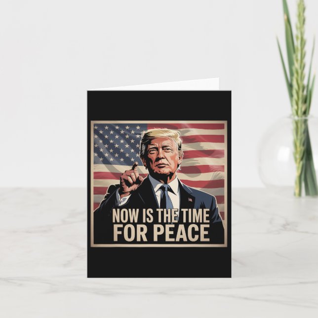 Trump - nu är det dags för fred kort (Framsida)