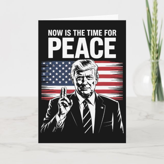 Trump - Nu är det dags för fred  Kort (Framsida)