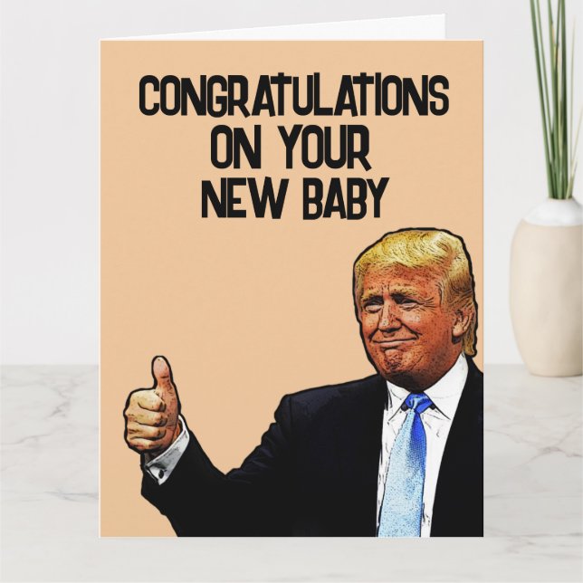 TRUMP NYA BARN GRATTIS KORT (Framsida)