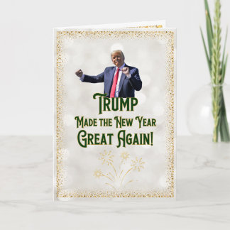 Trump Nyårskort | Roligt Trump-kort Kort