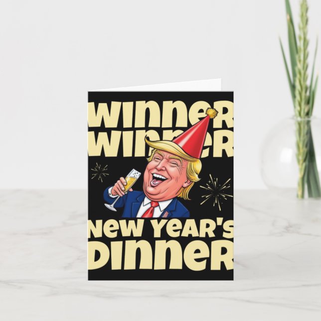 Trump Nyårsmiddag 2025  Kort (Framsida)