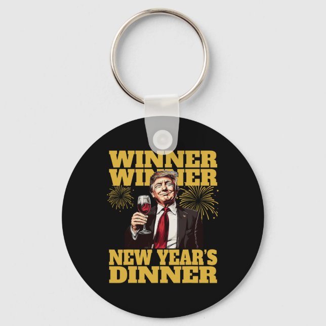 Trump nyårsmiddag 2025  nyckelring (Framsida)