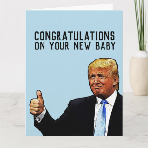 TRUMP NYTT BARN GRATULERAR STORT GRATTULATIONSKORT KORT