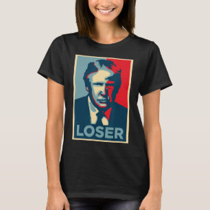 Trump Obama Hope Poster Loser T Shirt
