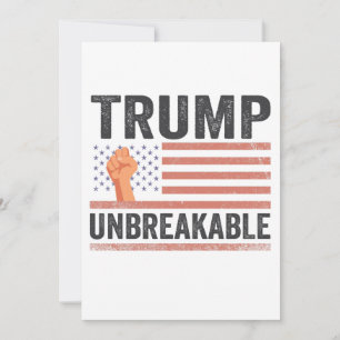 Trump Obrytbar president Trump US Flagga Inbjudningar