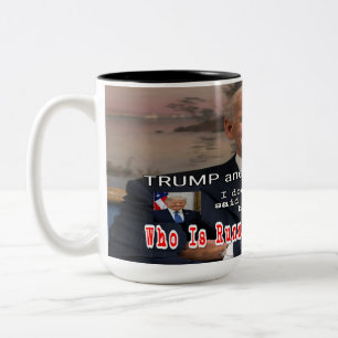 Trump och biden Debatt Två-Tonad Mugg