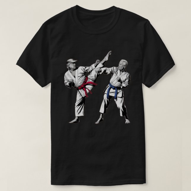 Trump och Biden Karate T Shirt (Design framsida)