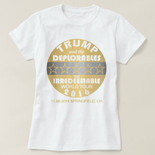 Trump och eländiga World Tour Data är roligt Tee Shirt