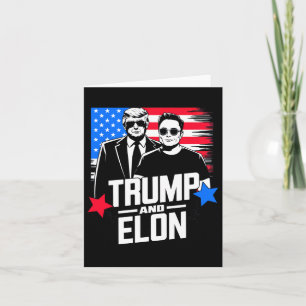 Trump och Elon 2024 Presidentval i Amerika Kort