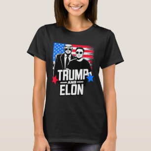 Trump och Elon 2024 Presidentval i Amerika T Shirt