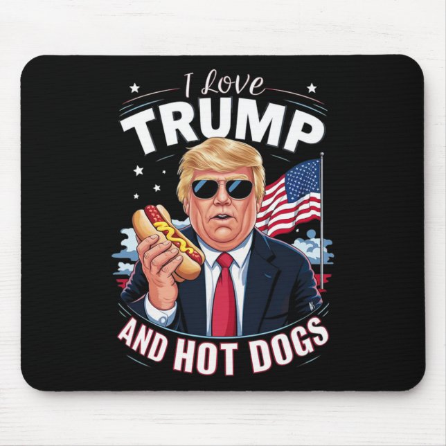Trump och Hett Hundar - Superskoj Konservativ Musmatta (Framsidan)